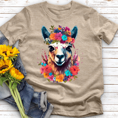 Floral Llama Tee