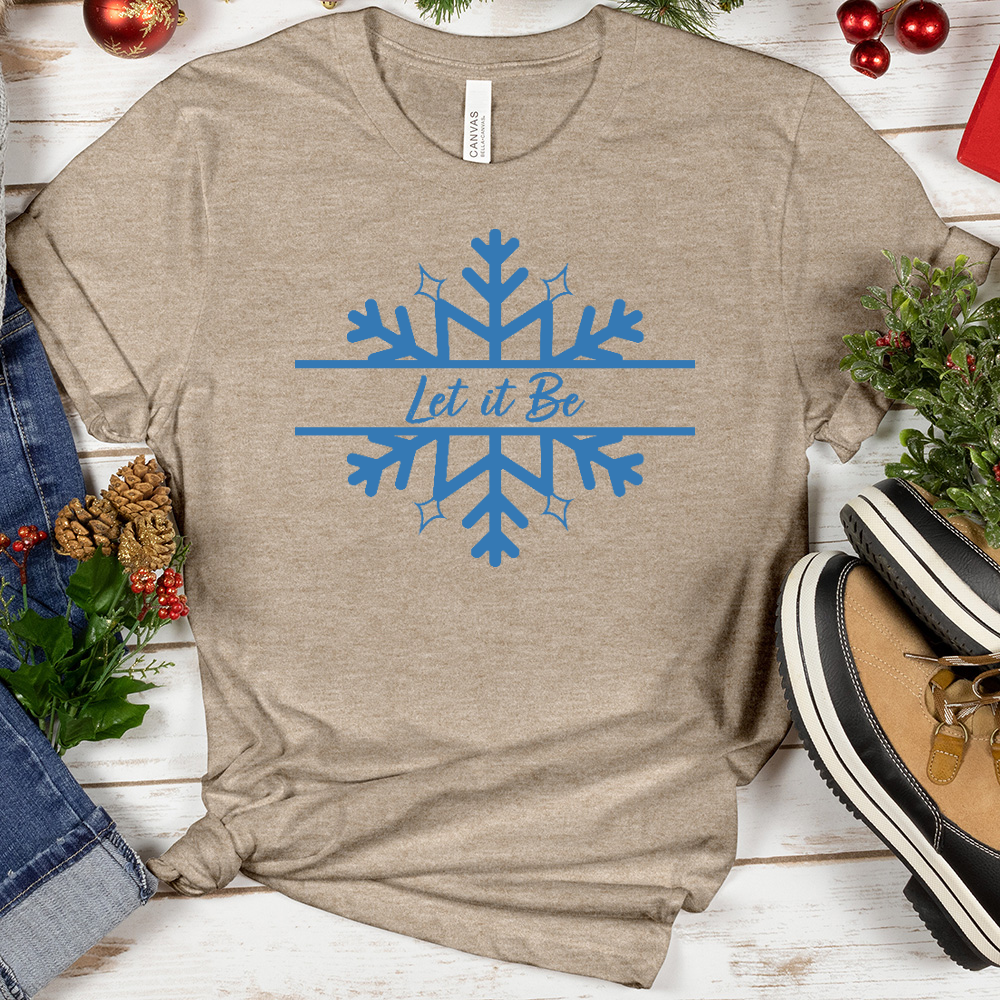 Snowflakes Let it Be Tee