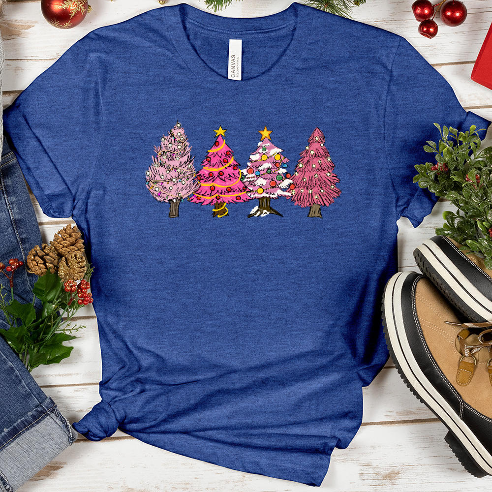 Pink Xmas Trees Tee