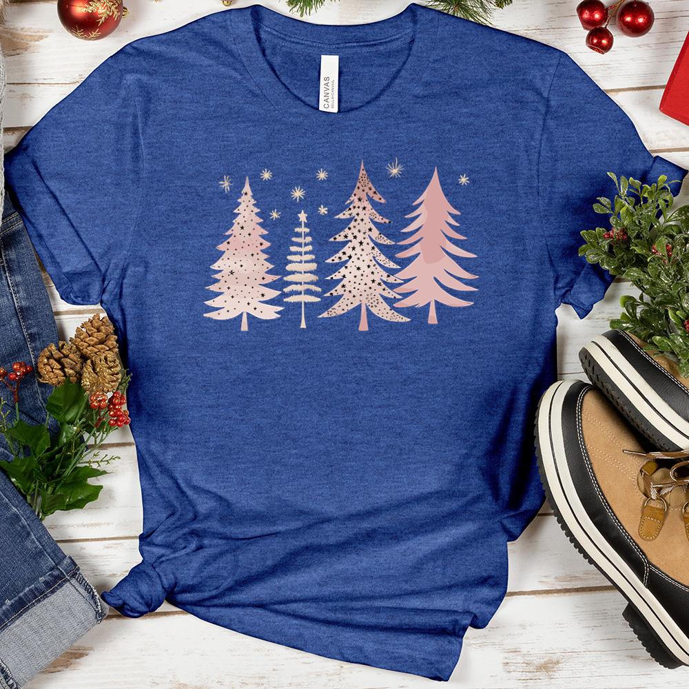 Xmas Pink Trees Tee