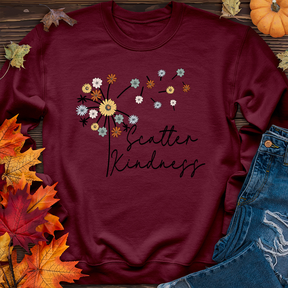 Scatter Kindness Color Dandelion Sweater