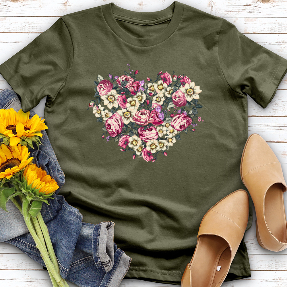 Floral Heart Tee