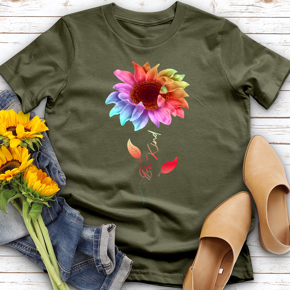 Be Kind Colored Sunflower Tee