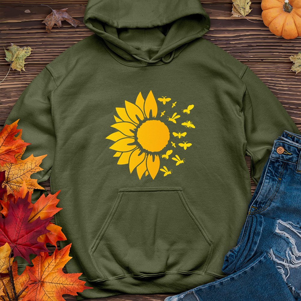 Bee Sunflower Hoodie