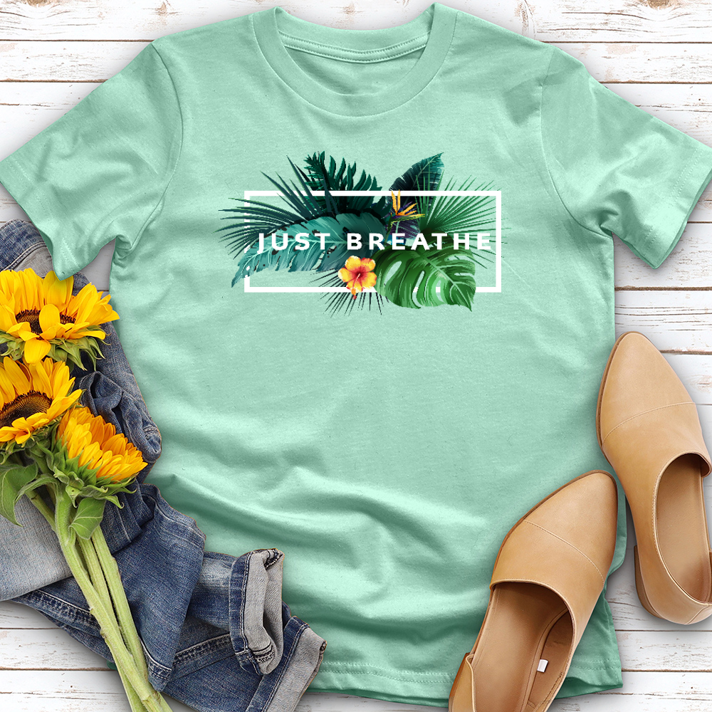 Just Breathe Tropical Tee