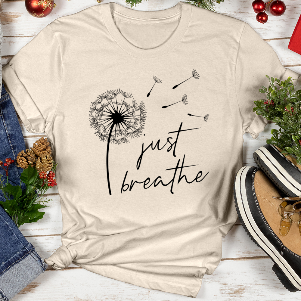 Just Breathe Christmas Softstyle Tee