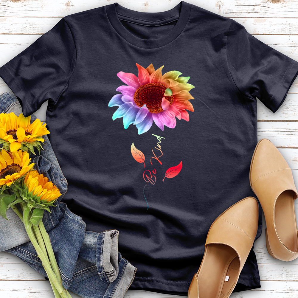 Be Kind Colored Sunflower Tee