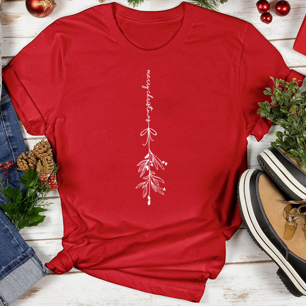 Merry Christmas Mistletoe Softstyle Tee