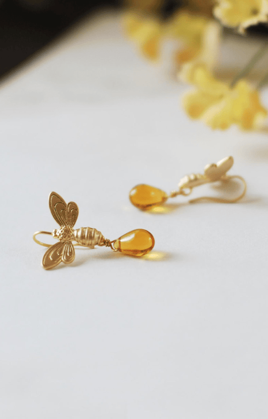 Honey Resin Earrings