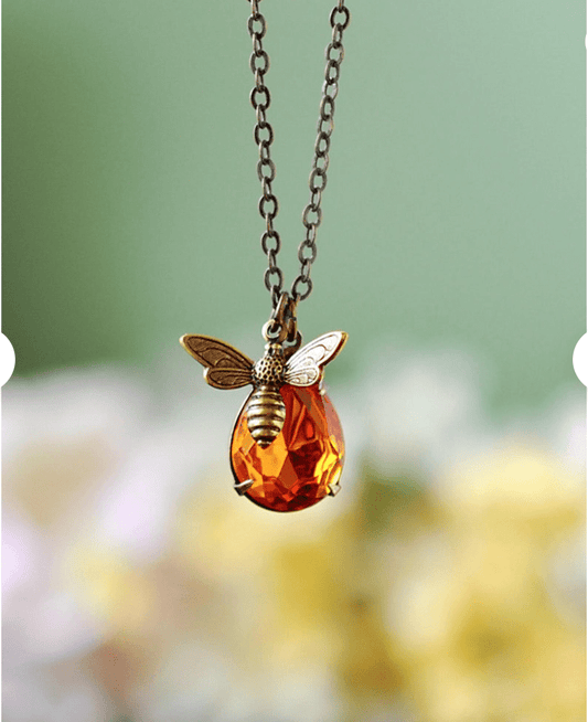 Honey Resin Necklace