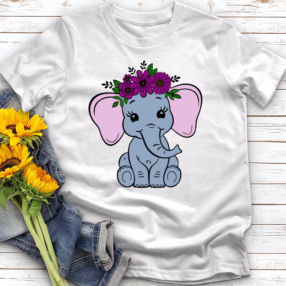 Floral Elephant Tee