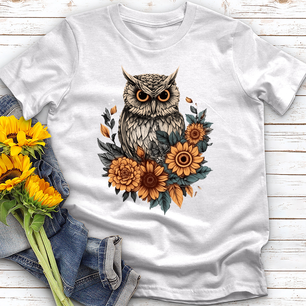 Floral Owl Tee