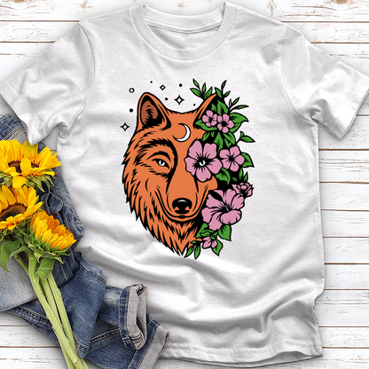 Floral Wolf Tee