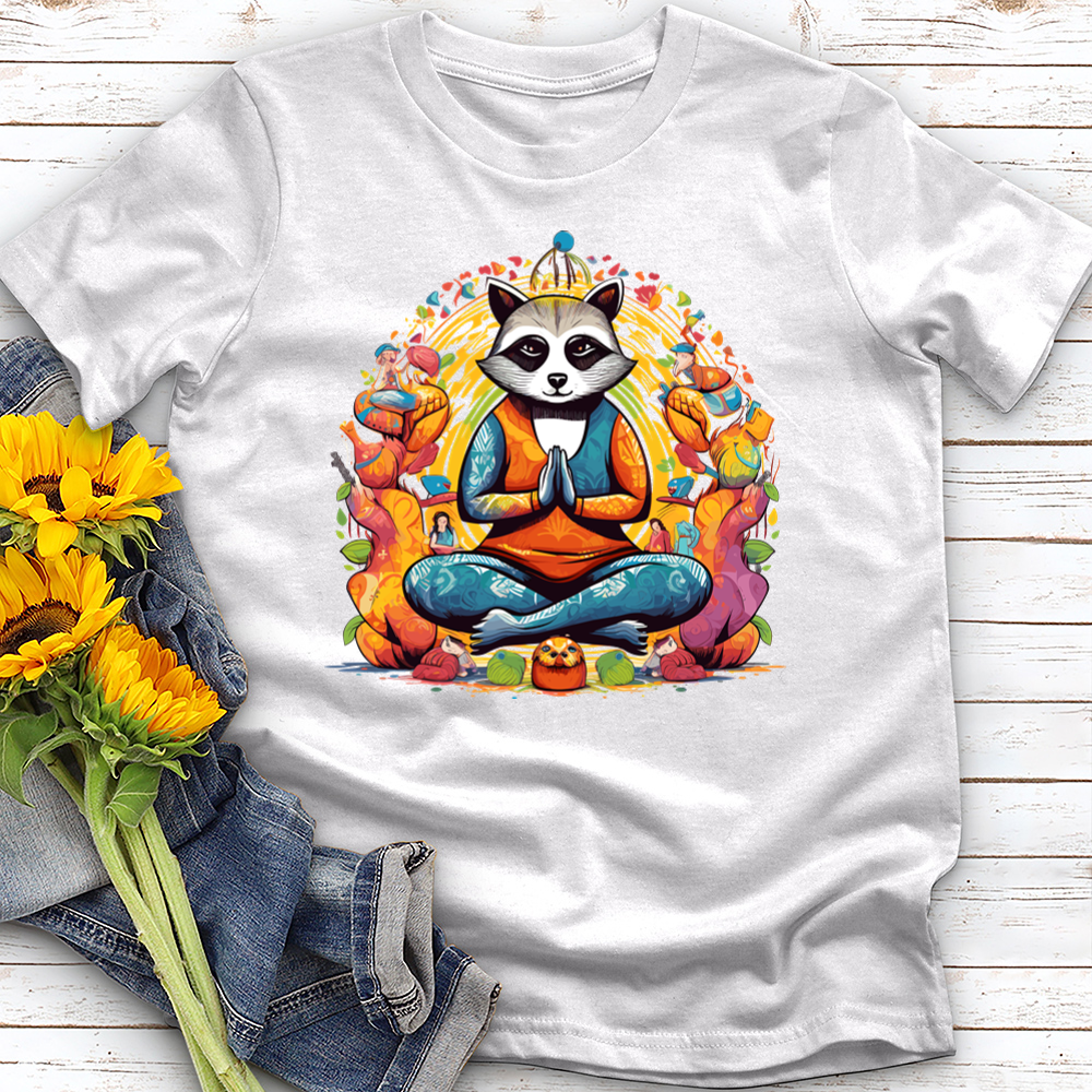 Racoon Yoga Cotton Tee