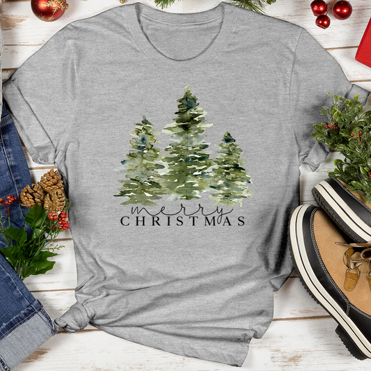 Merry Christmas Pine Softstyle Tee