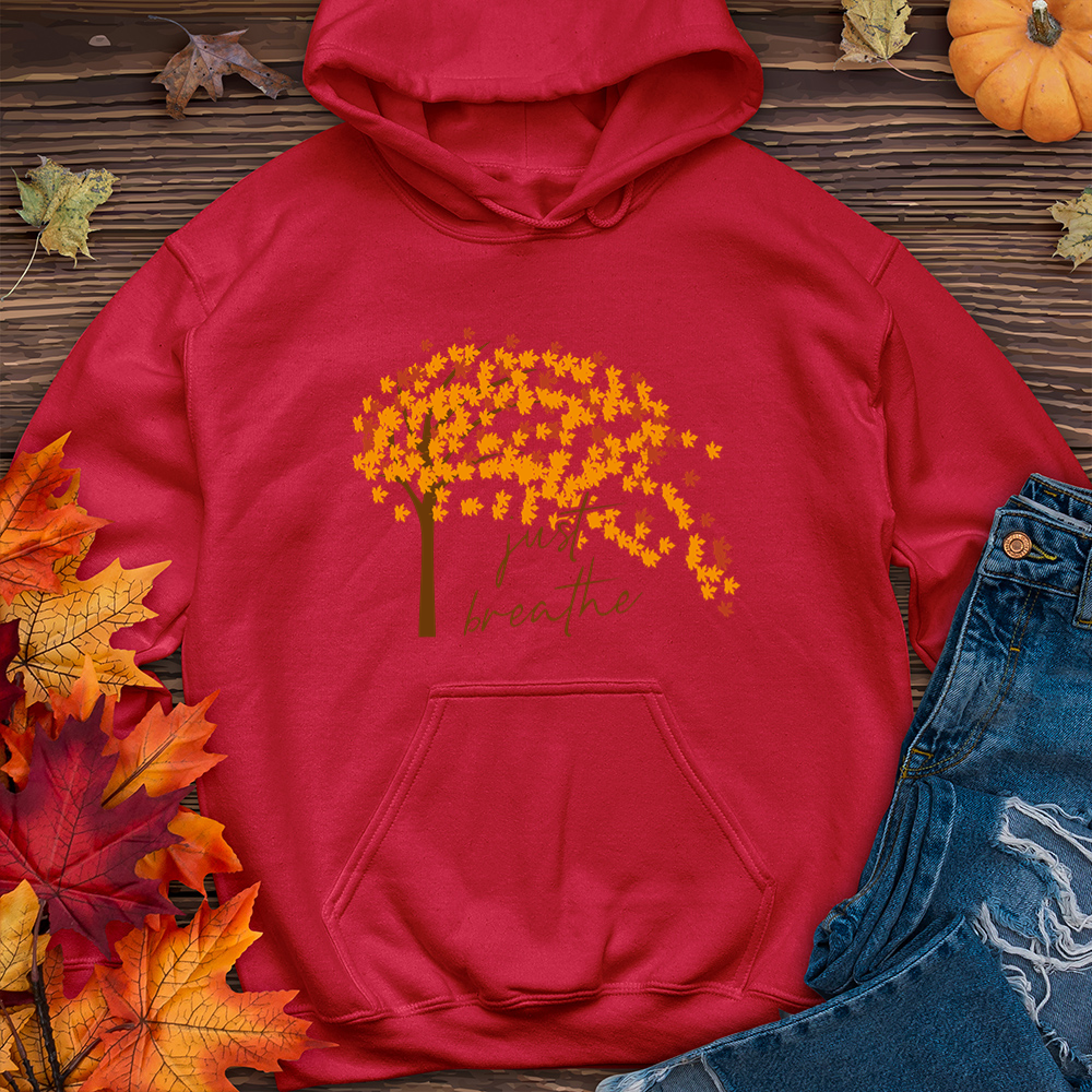 Just Breathe Fall Leaf Hoodie