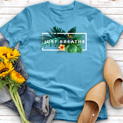 Just Breathe Tropical Tee