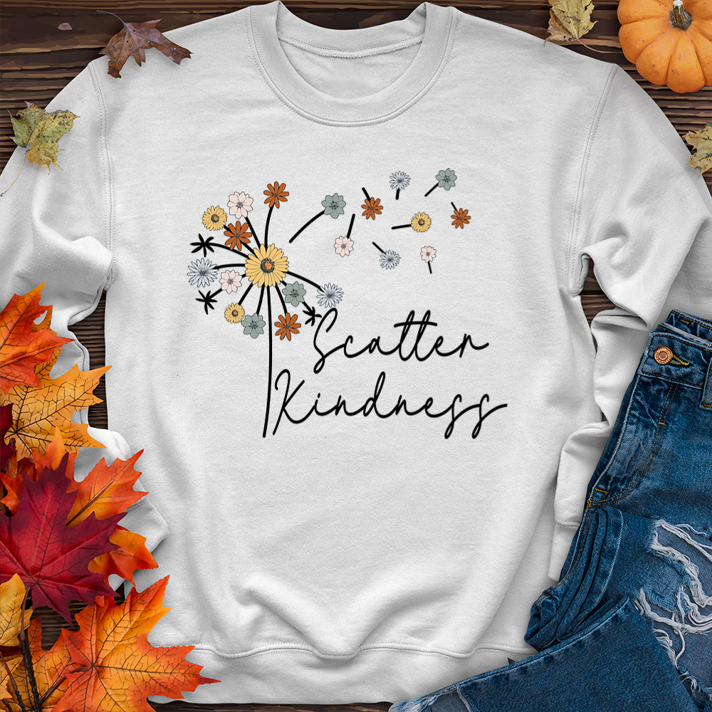 Scatter Kindness Color Dandelion Sweater