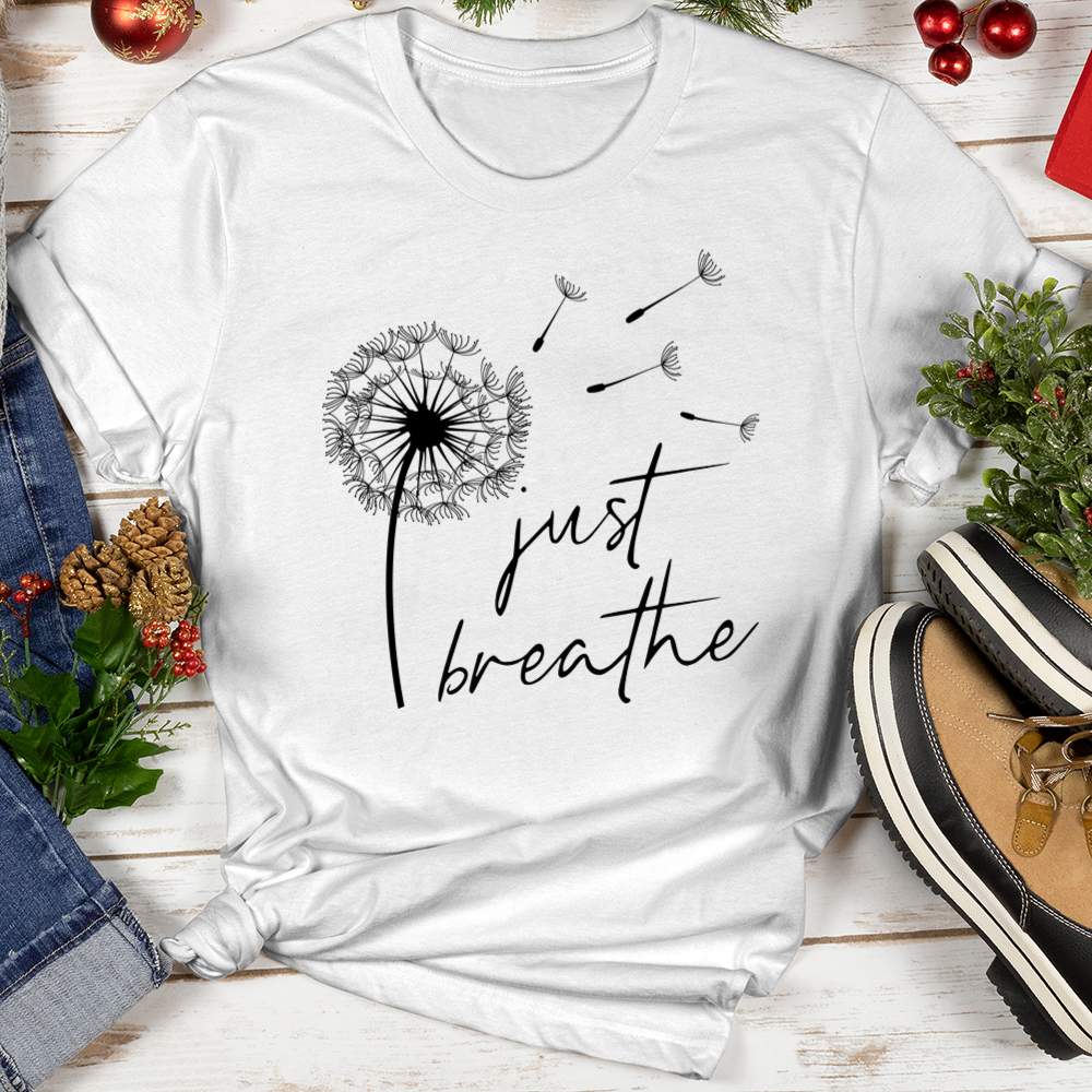 Just Breathe Christmas Softstyle Tee