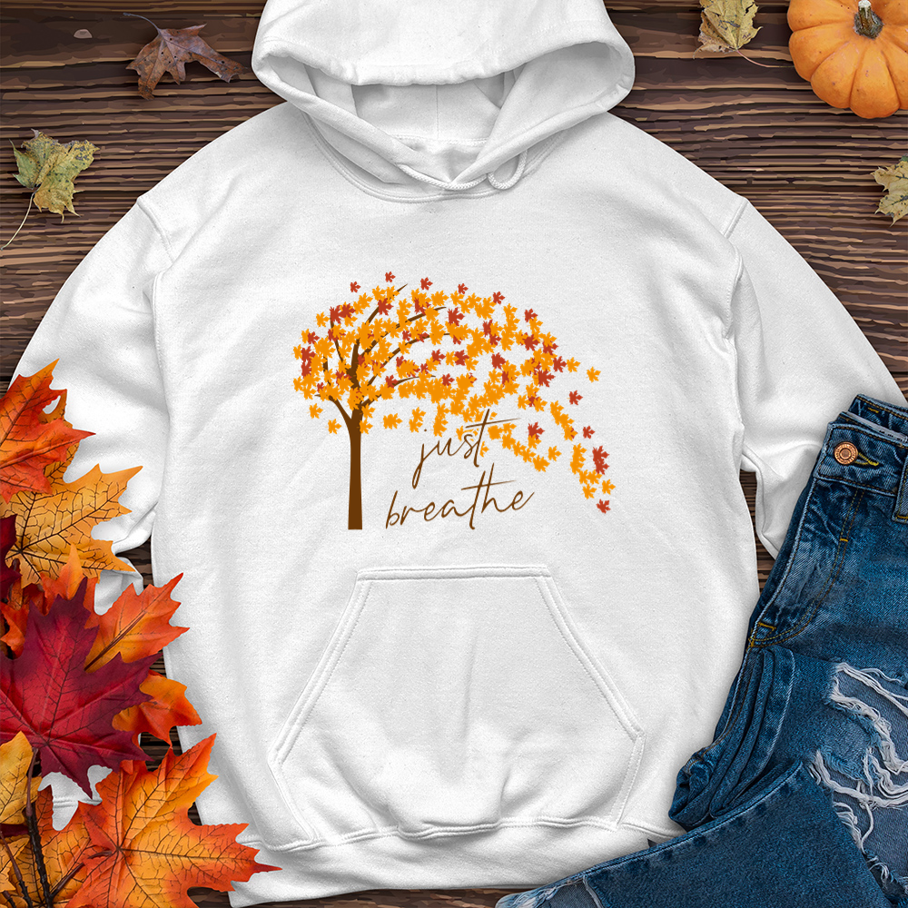 Just Breathe Fall Leaf Hoodie